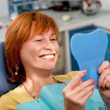 A Hounslow dental patient smiling
