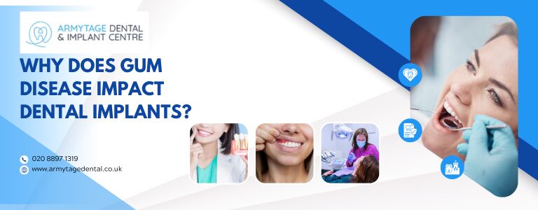 Why does gum disease impact dental implants