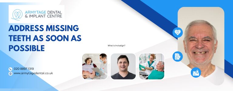 Address missing teeth as soon as possible