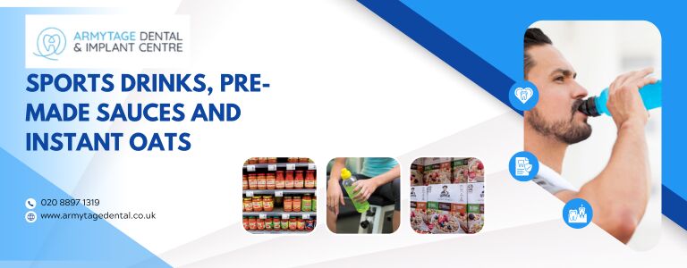 Sports drinks, pre-made sauces and instant oats