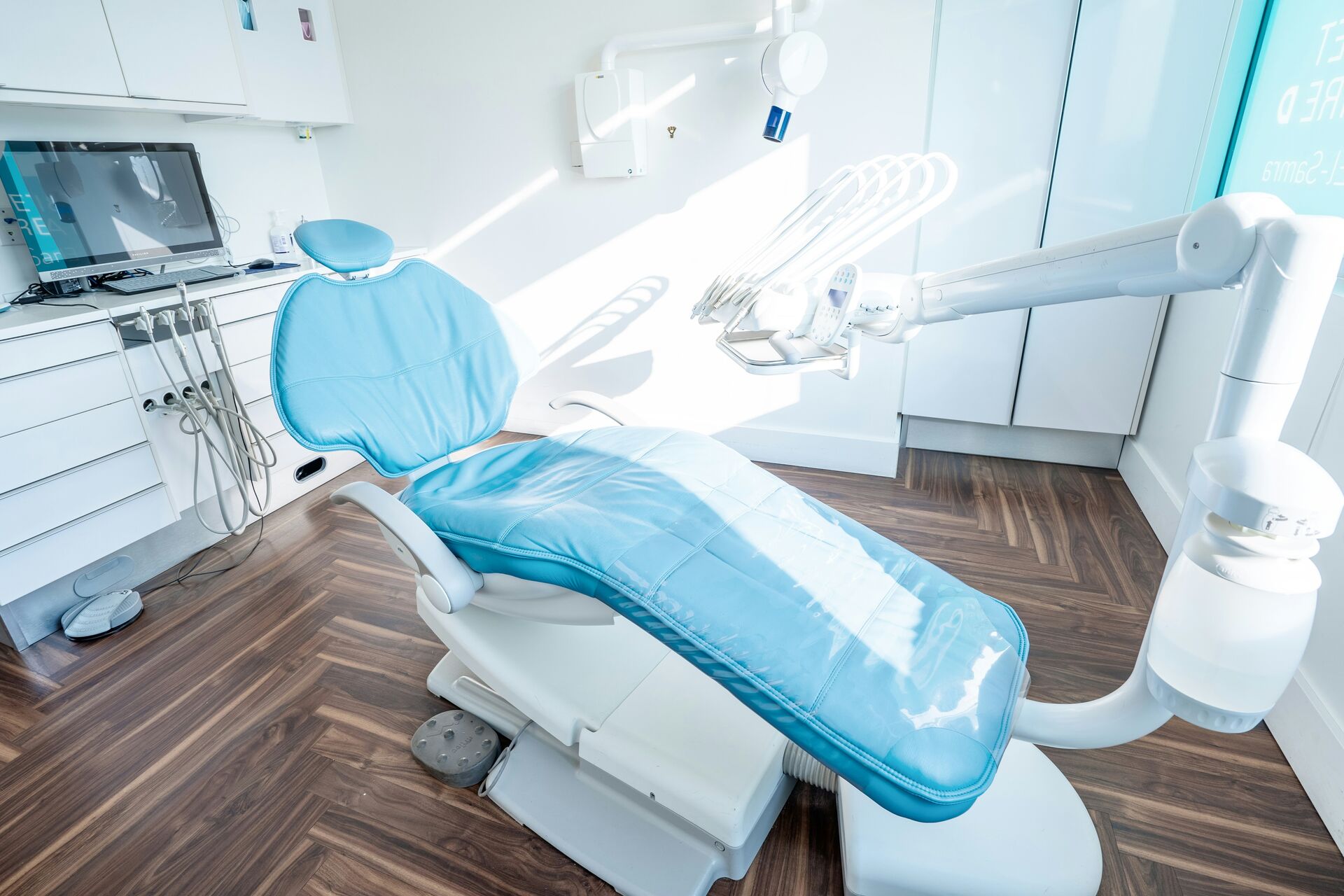 Dental chair in clinic