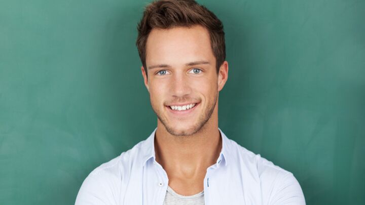 Man with bright smile